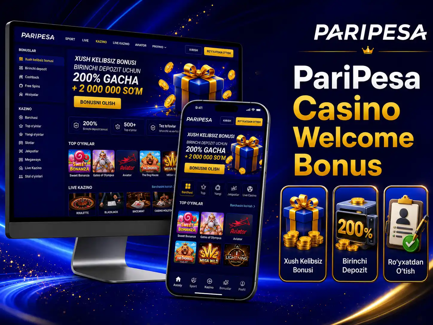 PariPesa Casino Welcome Bonus