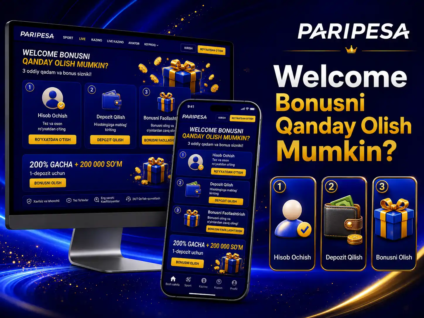 Welcome Bonusni Qanday Olish Mumkin?
