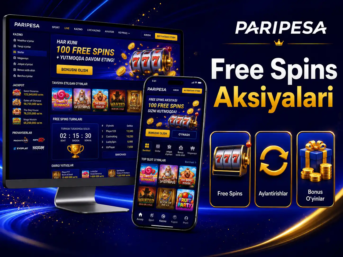 Free Spins Aksiyalari