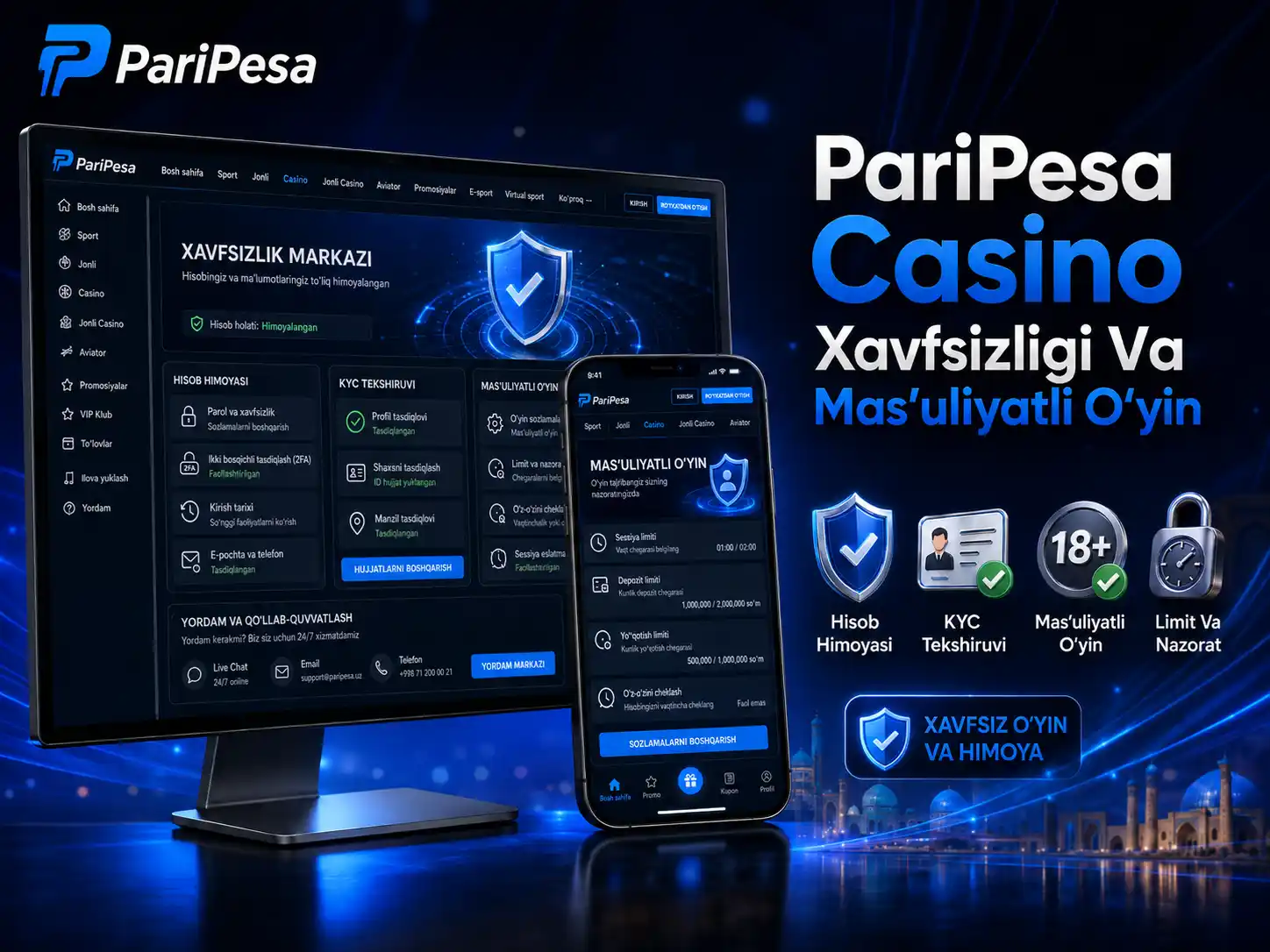 PariPesa Casino Xavfsizligi Va Mas’uliyatli O‘yin