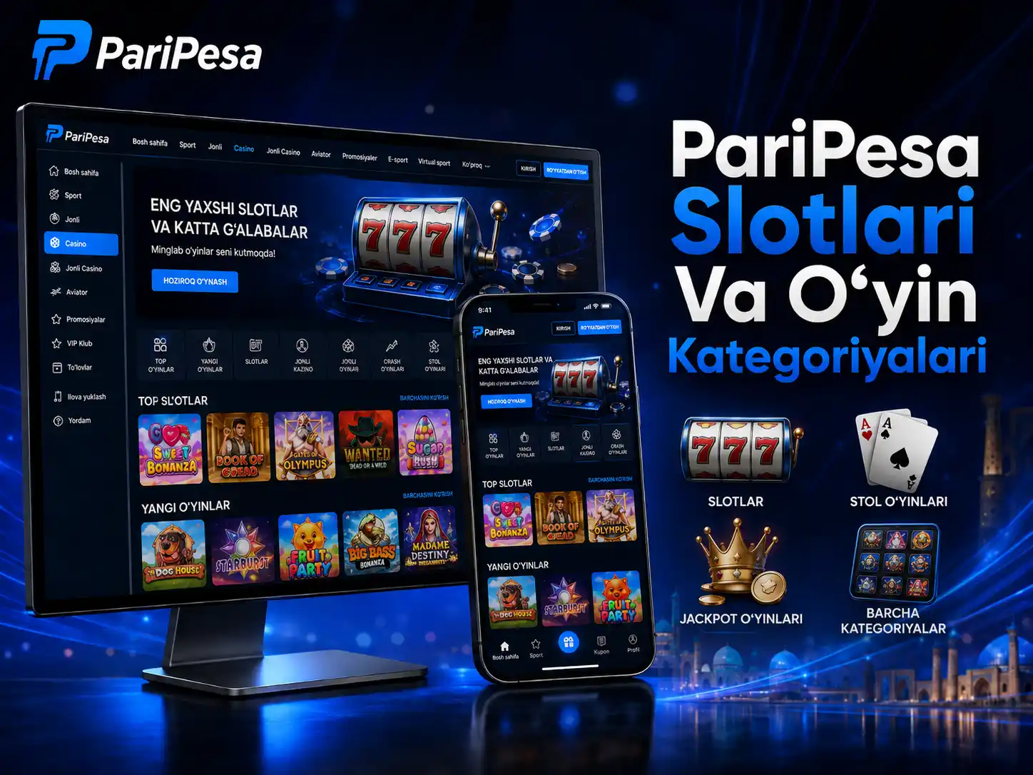 PariPesa Slotlari Va O‘yin Kategoriyalari