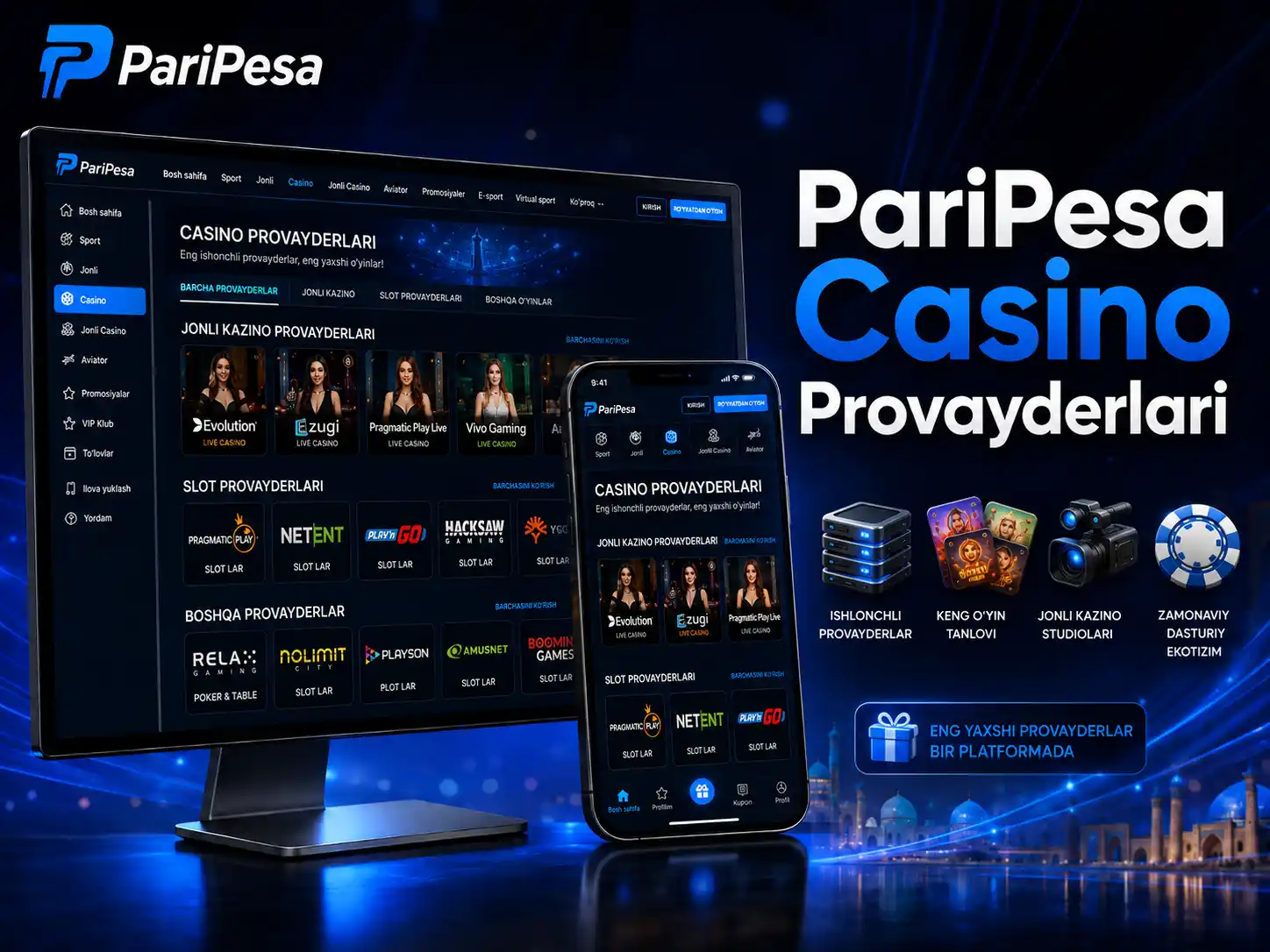 PariPesa Casino Provayderlari