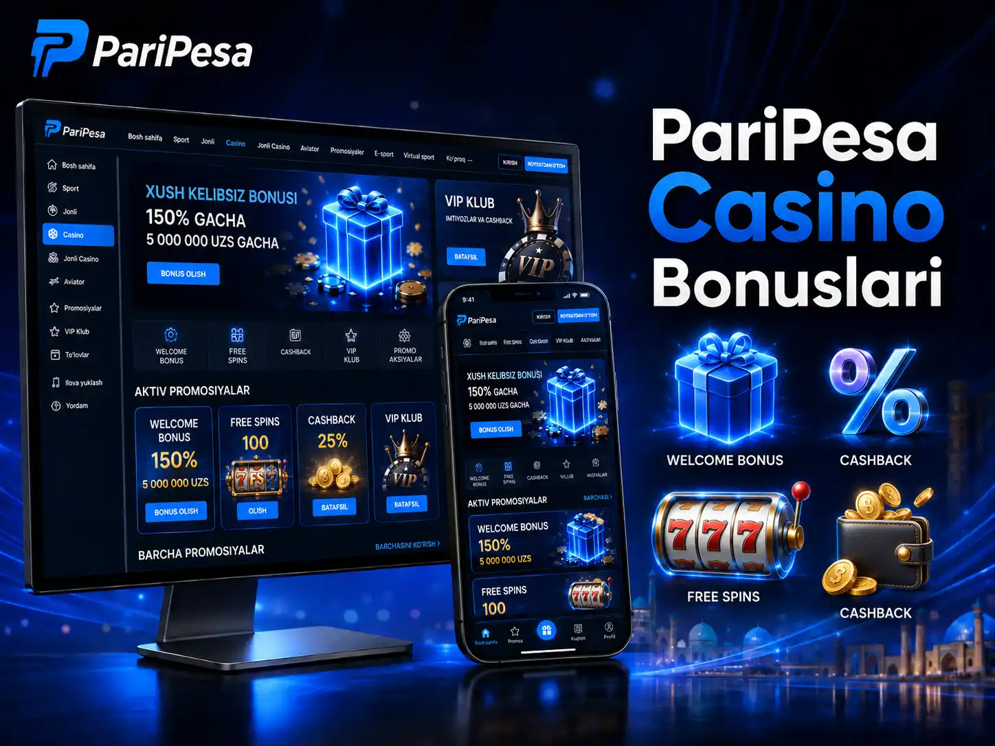 PariPesa Casino Bonuslari