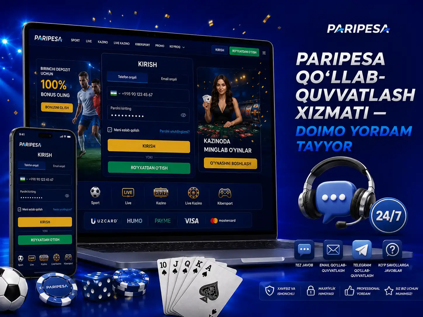 Paripesa Qo‘llab-Quvvatlash Xizmati