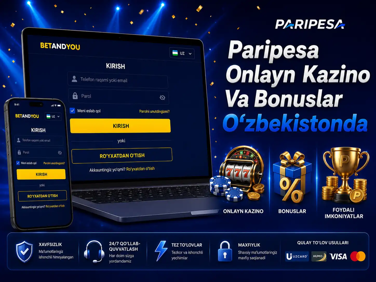 Paripesa Xalqaro Litsenziyali Sport Tikish Va Kazino Platformasi