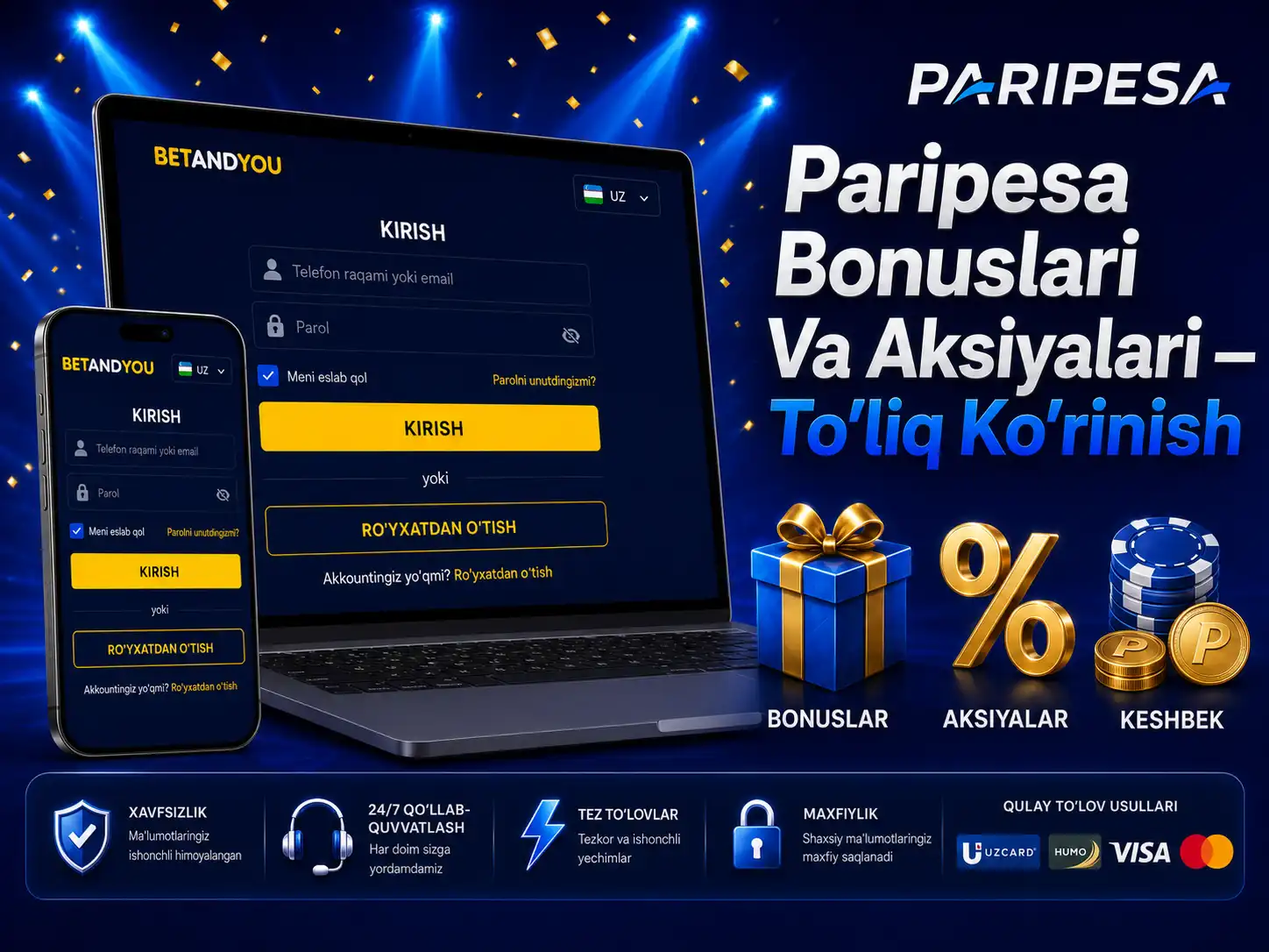 Paripesa Bonuslari Va Aksiyalari
